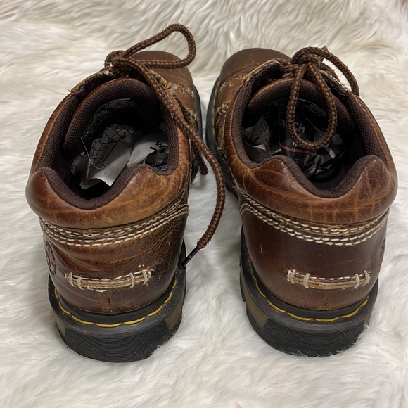 Brown Distressed Doc Dr. Martens Keith Lace Up Leather Oxford Men Size 12